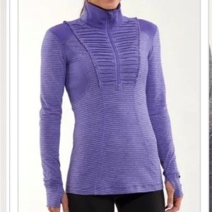 Awesome vintage Lululemon Run your Heart Out ruffled running jacket top 8